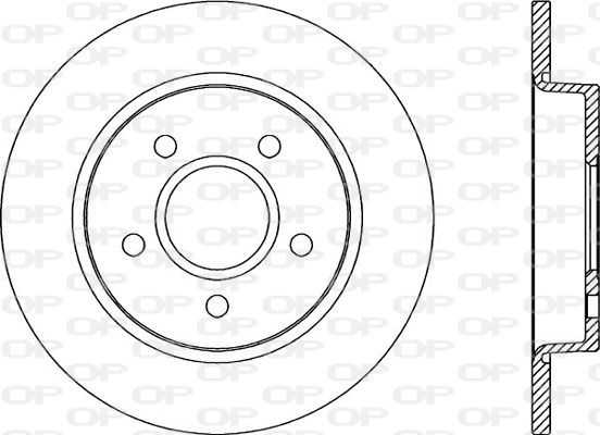 OPEN PARTS Тормозной диск BDR2041.10